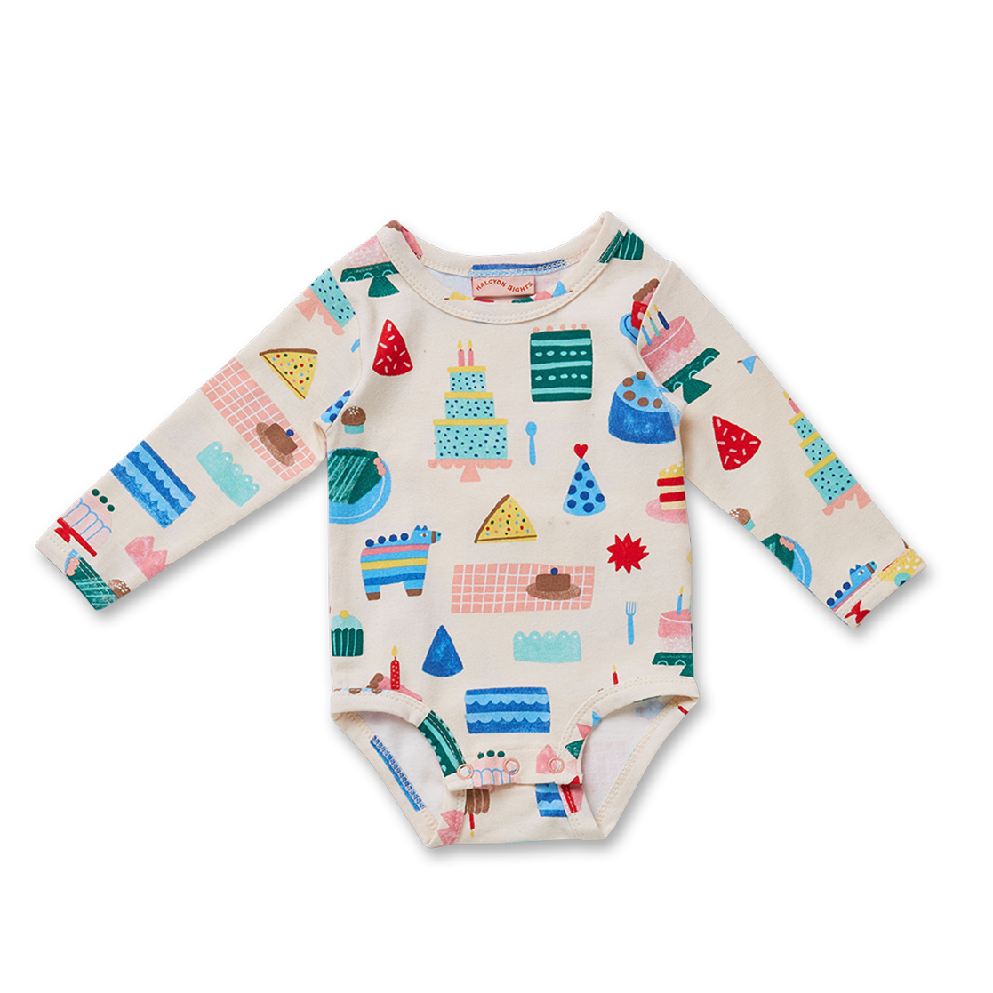 Big Happy Party Long Sleeve Bodysuit