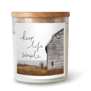 Keep Life Simple Candle