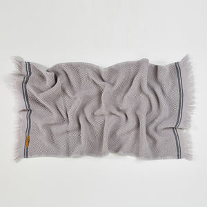 Nurture Cotton Hand Towel in Pale Grey