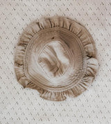 Muslin Frill Sun Hat Oatmeal