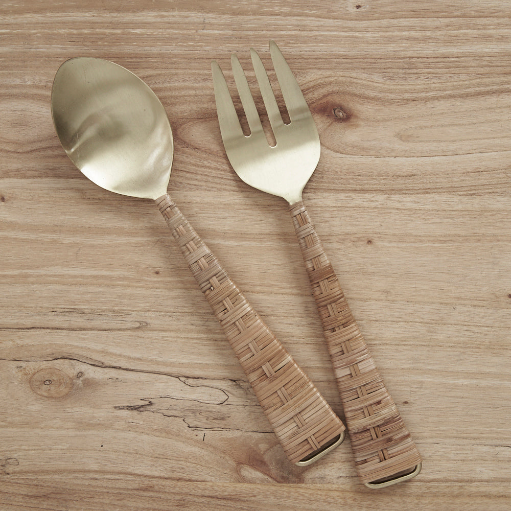 Iris Ratten Salad Servers
