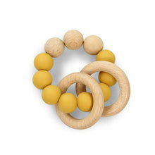 Load image into Gallery viewer, Jerry Beech Wood/Silicone Teether Available in 6 Colours
