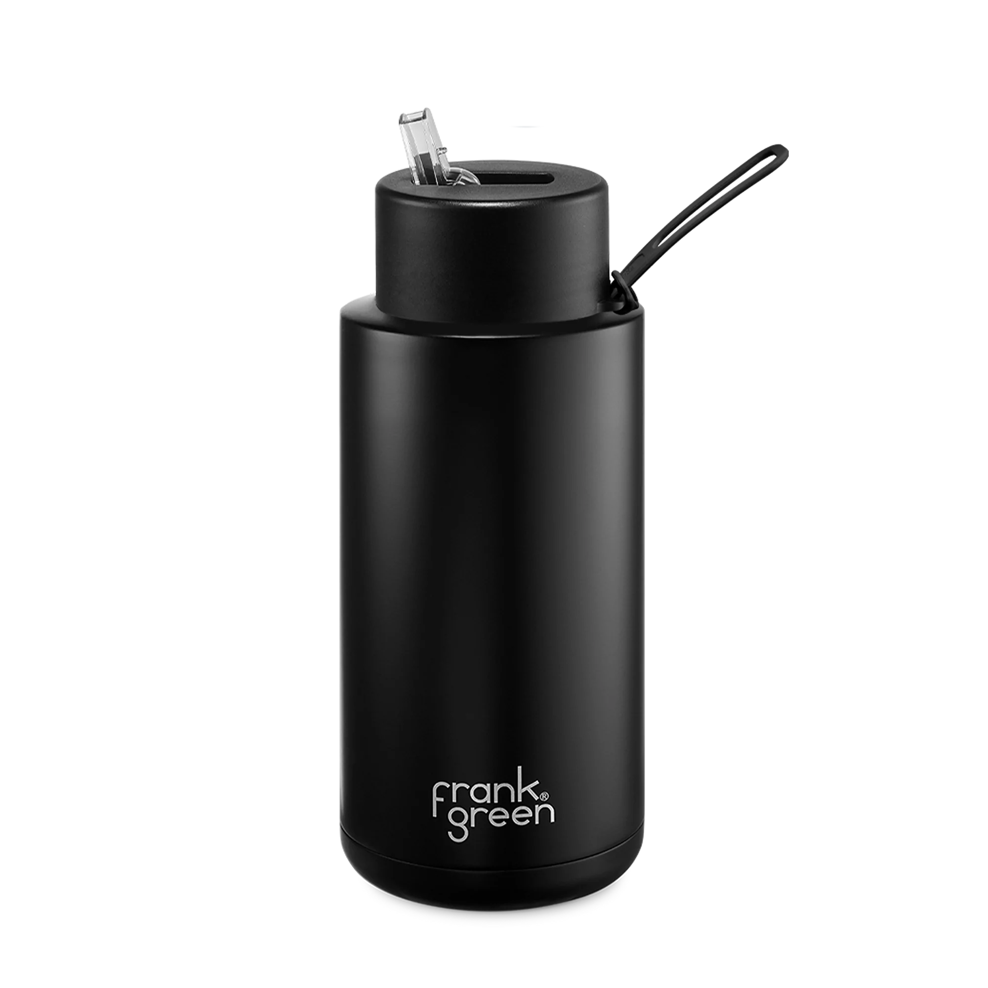 Frank Green 1 Lt Ceramic Bottle - Midnight Black