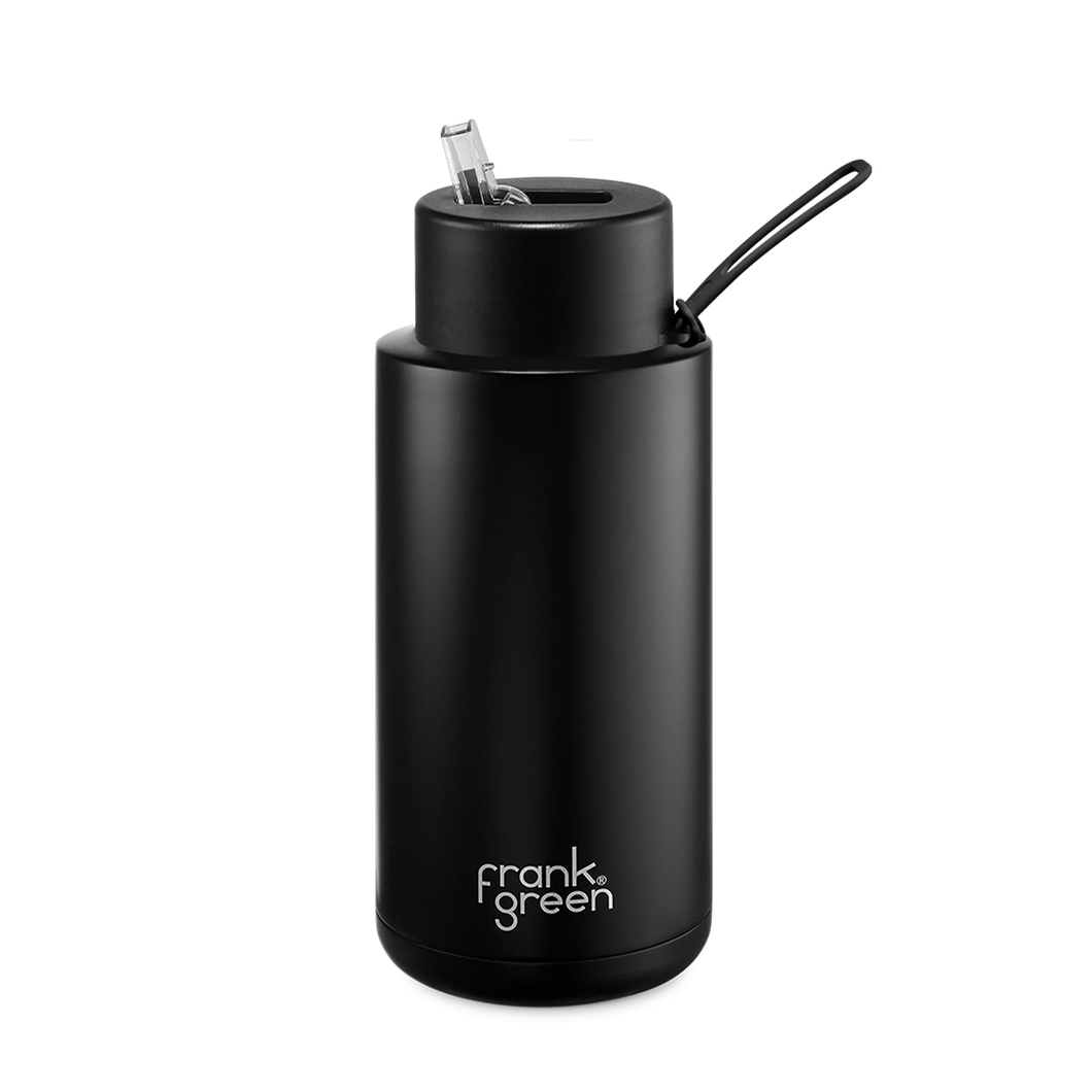 Frank Green 1 Lt Ceramic Bottle - Midnight Black