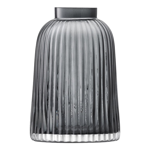 Pleat Grey Vase 20cm