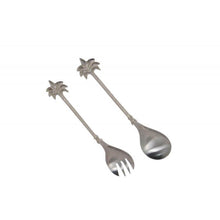 Load image into Gallery viewer, Silver Palms Salad Servers
