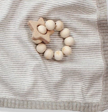 Load image into Gallery viewer, Twinkle Wooden Baby Teether Natural
