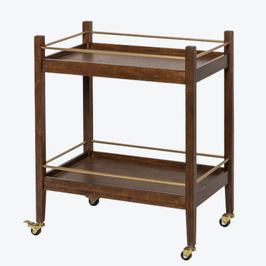 Wood Bar Cart