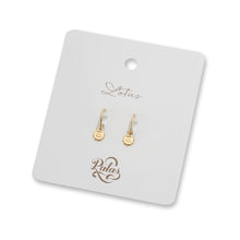 Load image into Gallery viewer, Lotus Hoop Earrings

