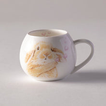 Load image into Gallery viewer, Bunny Hearts Mini Hug Mug

