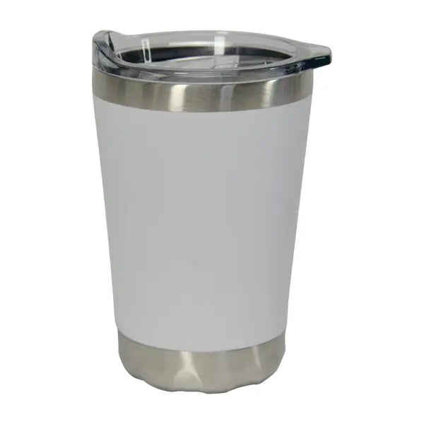 Coffee Mug Stainless Steel - White