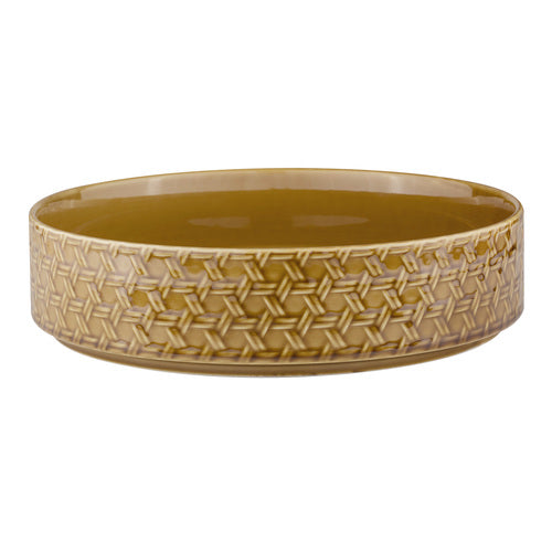 Heath Shallow Bowl Caramel