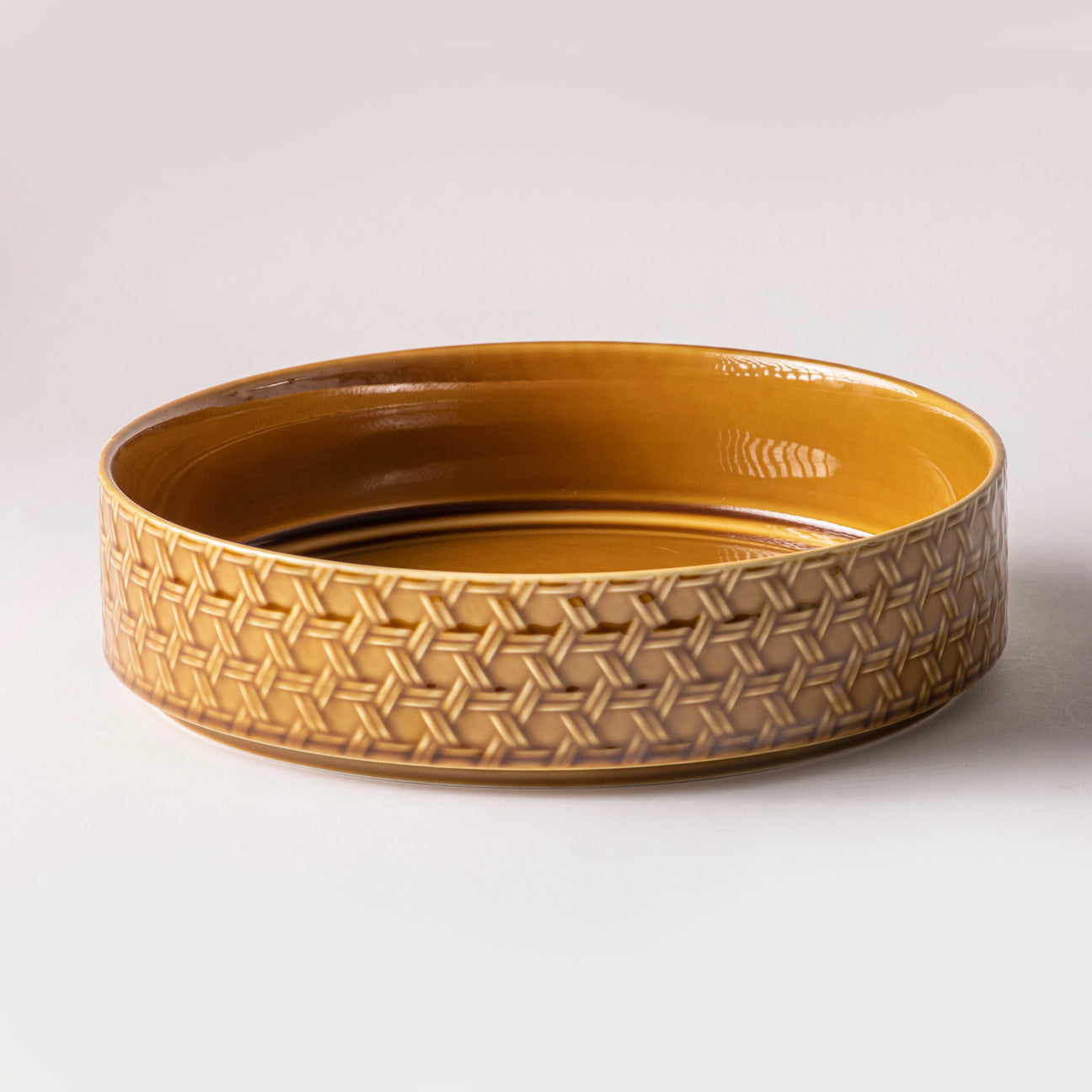 Heath Shallow Bowl Caramel