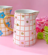 Tartan & Bloom Pink Medium Jug