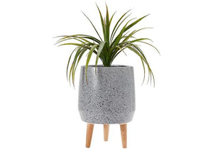 Modern 40cm Legged Planter Pot Charcoal