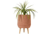 Modern 40cm Legged Planter Pot Terracotta