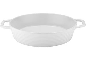 Homestead White 25cm Round Handled Baking Dish