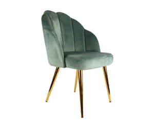 Scallop Occasional Chair Emerald