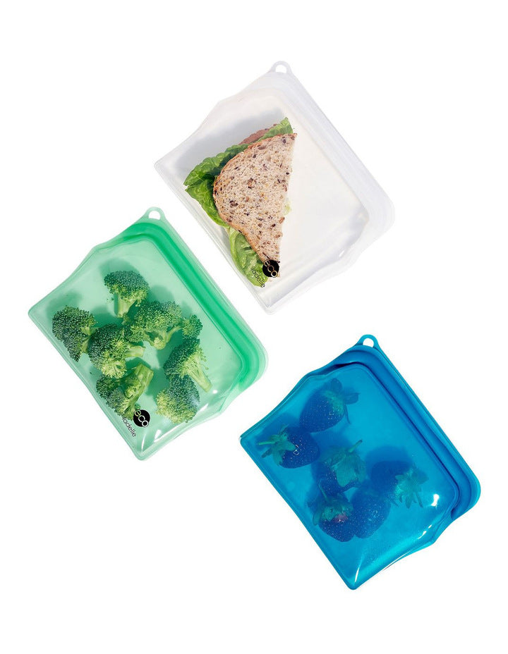 Eco Silicone Sandwich Zip Lock Bag - Various Colours