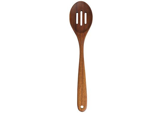 Prof. Series III Carbonised Wood Slotted Spoon