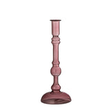 Ferah Glass Candlestick, Purple
