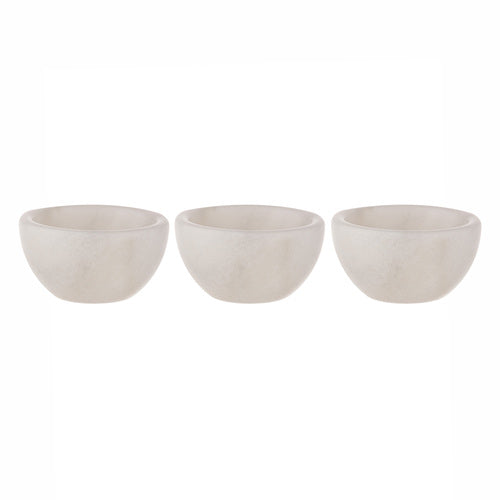 Emerson White Mini Pinch Bowl - Set of 3