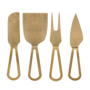 Orson Cheese Knives - Set of 4 Gold