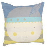 Blue Indian Juwel Cushion