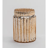 Glass Vase Cuffed Edge Champagne