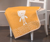 Gold Teddy Bear Juwel Bassinet Blanket