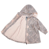 Tiger Stripes Raincoat - Dusty Pink