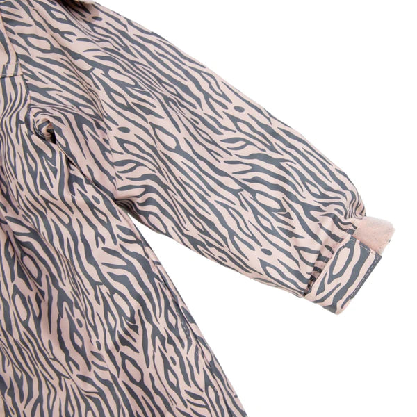 Tiger Stripes Raincoat - Dusty Pink