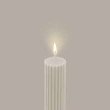 Load image into Gallery viewer, Column Pillar Candle Duo - Cream White

