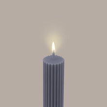 Load image into Gallery viewer, Column Pillar Candle Duo - Grey
