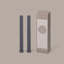 Load image into Gallery viewer, Column Pillar Candle Duo - Grey

