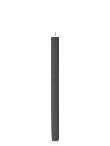 Black 30cm Fluted Dinner Candle