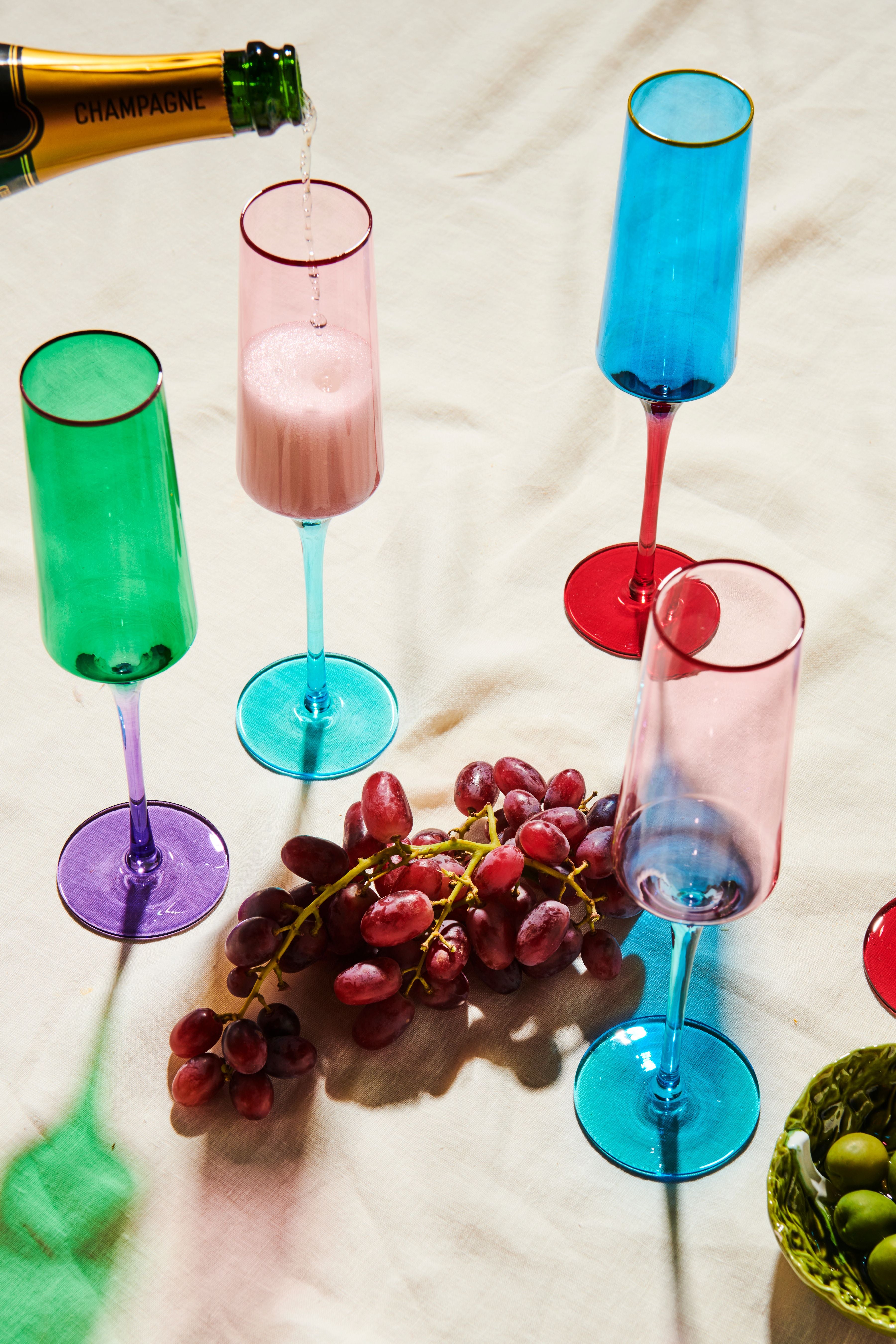 Sapphire Delight Champagne Glass 2P Set One Size