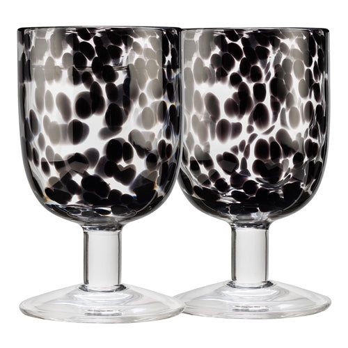Samara Goblet Set of 4 - Black 280ml