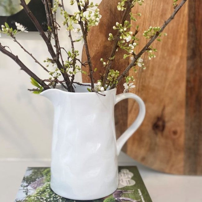 White Lily Jug