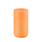 Frank Green Ceramic Cup 295ml Button Lid - Neon Orange