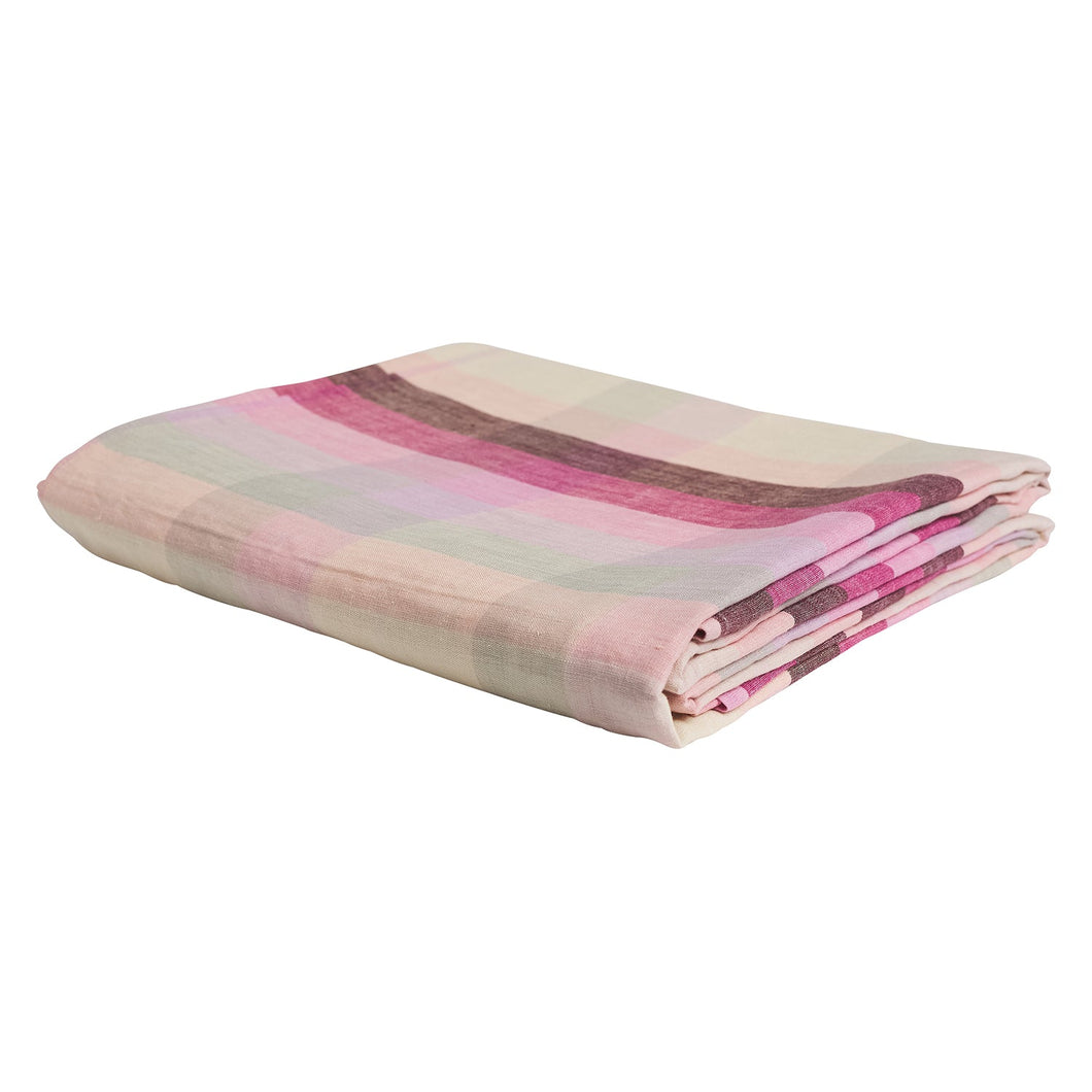Fifer Linen Fitted Sheet Flamingo