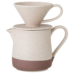 Franz Stoneware Coffee Pot with Dripper