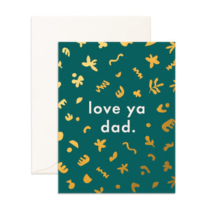 Love You Dad Fresco Greeting Card