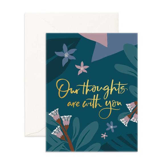 Our Thoughts Arcadia Greeting Card