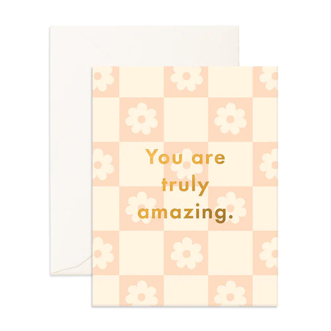 Truly Amazing Daisy Grid Greeting Card