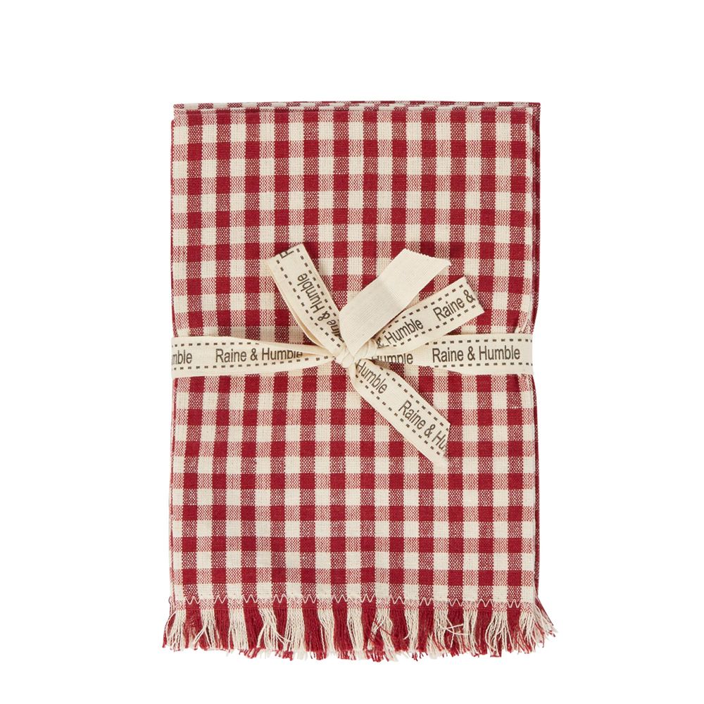 Red Gingham Napkin Set