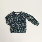 Long Sleeve Top Bamboo Emerald Daisy