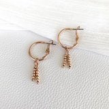 Tropic Charm Hoops - Rose Gold