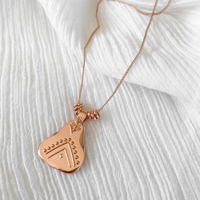 Hazel Pendant Necklace - Rose Gold