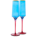 Sapphire Delight Champagne Glass 2P Set One Size